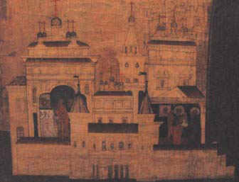Покровский монастырь. С иконы начала 18 века.